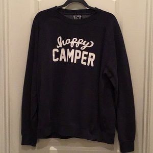 Size large “Happy Camper” Sub_Urban RIOT navy sweatshirt